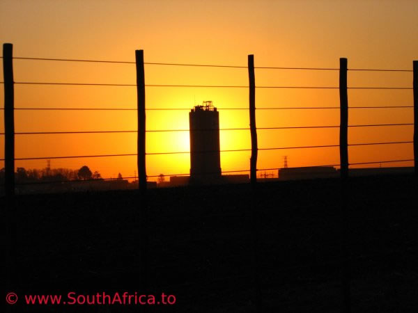 Johannesburg during sunset