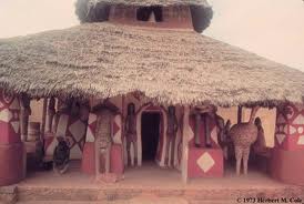 A replica of a traditional Nigerian hut